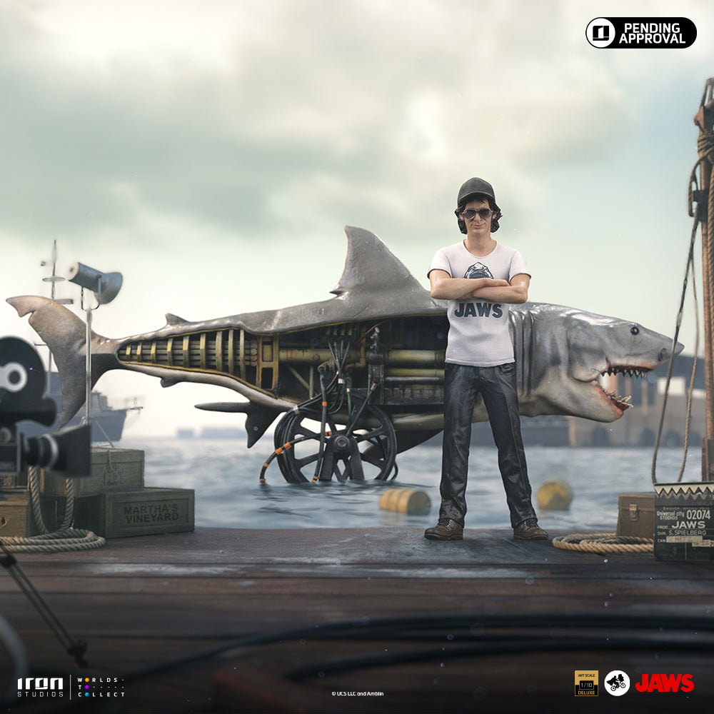 Voucher Pré-venda - Estátua Steven Spielberg & Jaws 50th Anniversary – Deluxe Art Scale 1/10 – Iron Studios