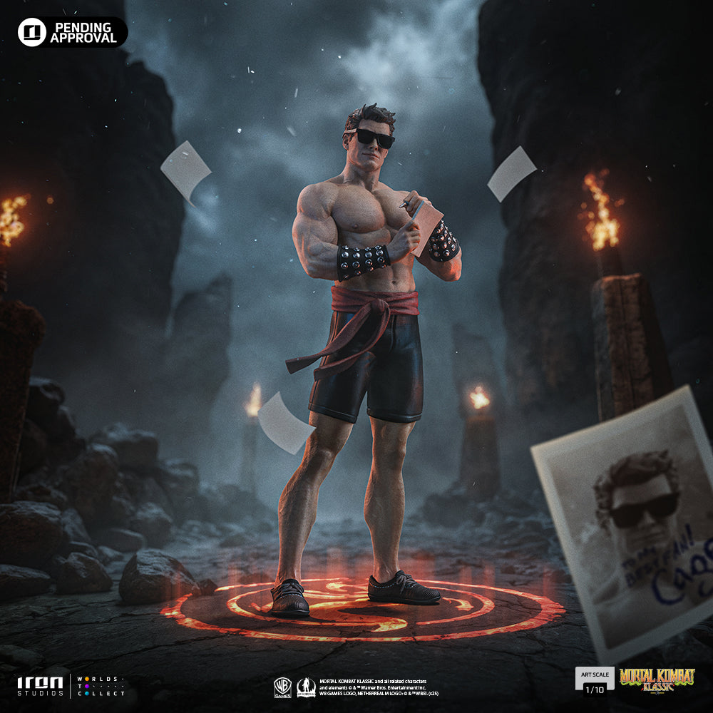 Estátua Johnny Cage - Mortal Kombat - Art Scale 1/10 - Iron Studios