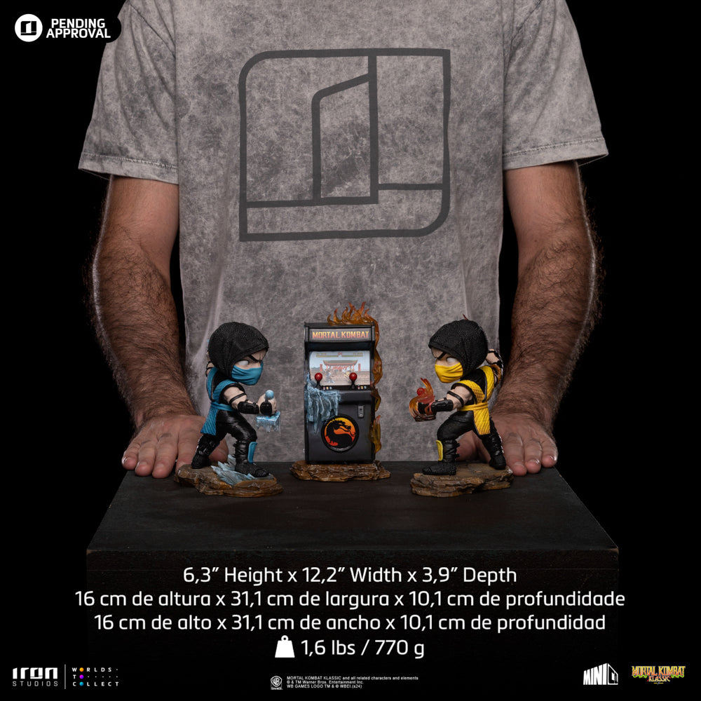 Estátuas Scorpion vs Sub-Zero Arcade Set Event Exclusive - Mortal Kombat - Minico - Iron Studios