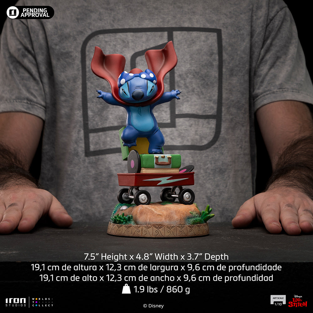 Estátua Stitch Lavanderia - Disney Classics - Art Scale 1/10 - Iron Studios