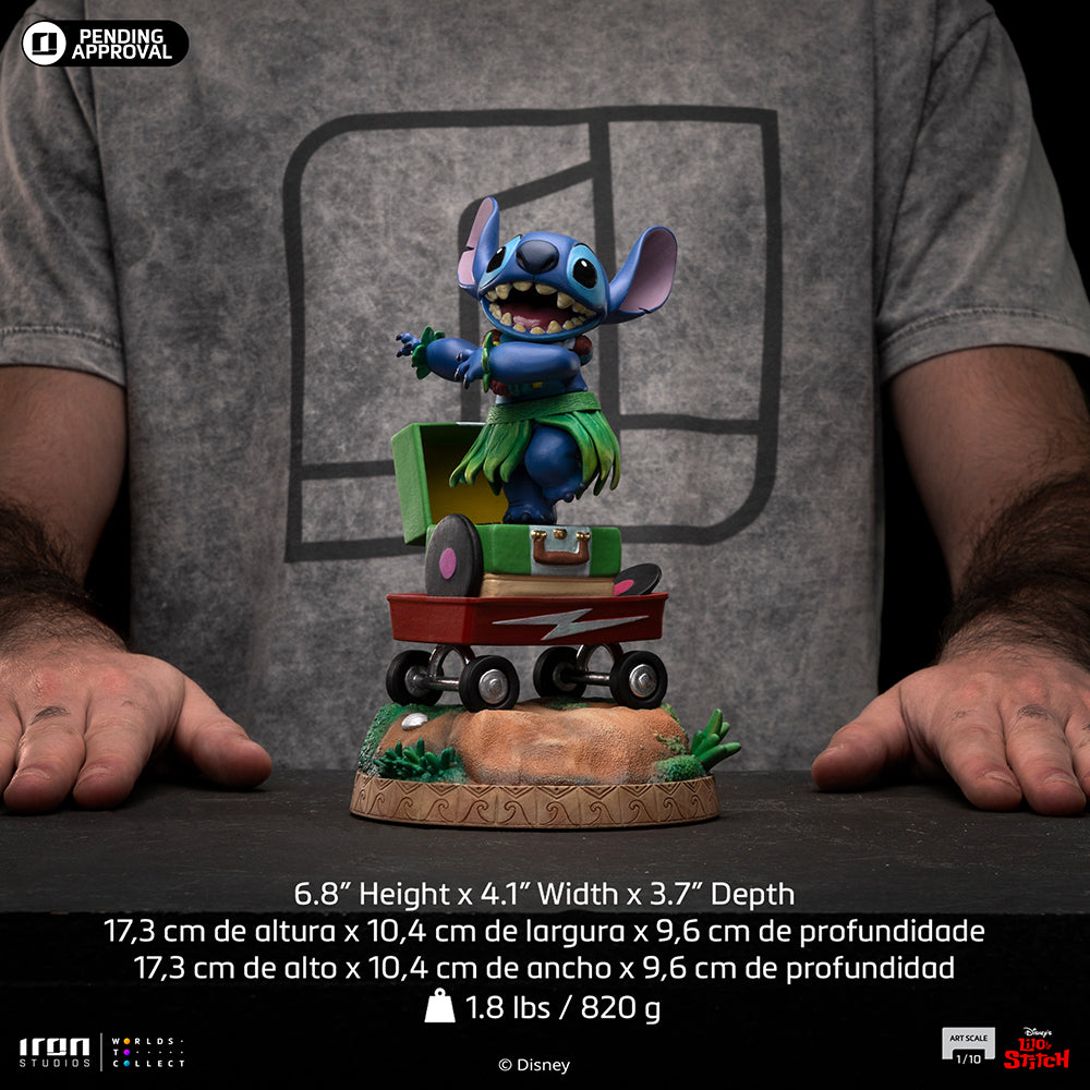 Estátua Stitch Hula - Disney Classics - Art Scale 1/10 - Iron Studios