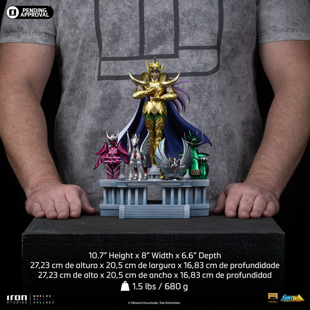 Estátua Aries Mu - Saint Seiya - Deluxe Art Scale 1/10 - Iron Studios