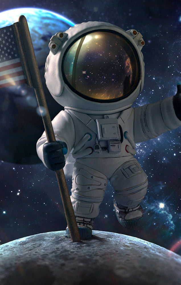 Estátua Astronauta - NASA - MiniCo - Iron Studios
