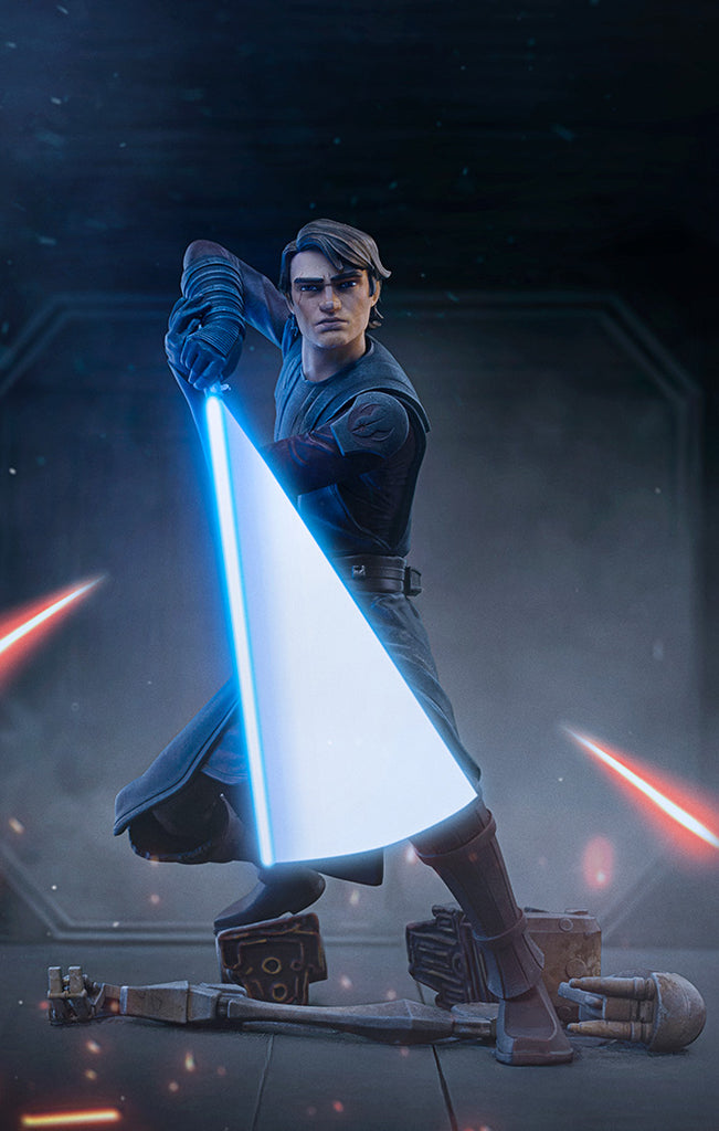 Estátua Anakin Skywalker - Star Wars: Clone Wars - Art Scale 1/10 - Iron Studios