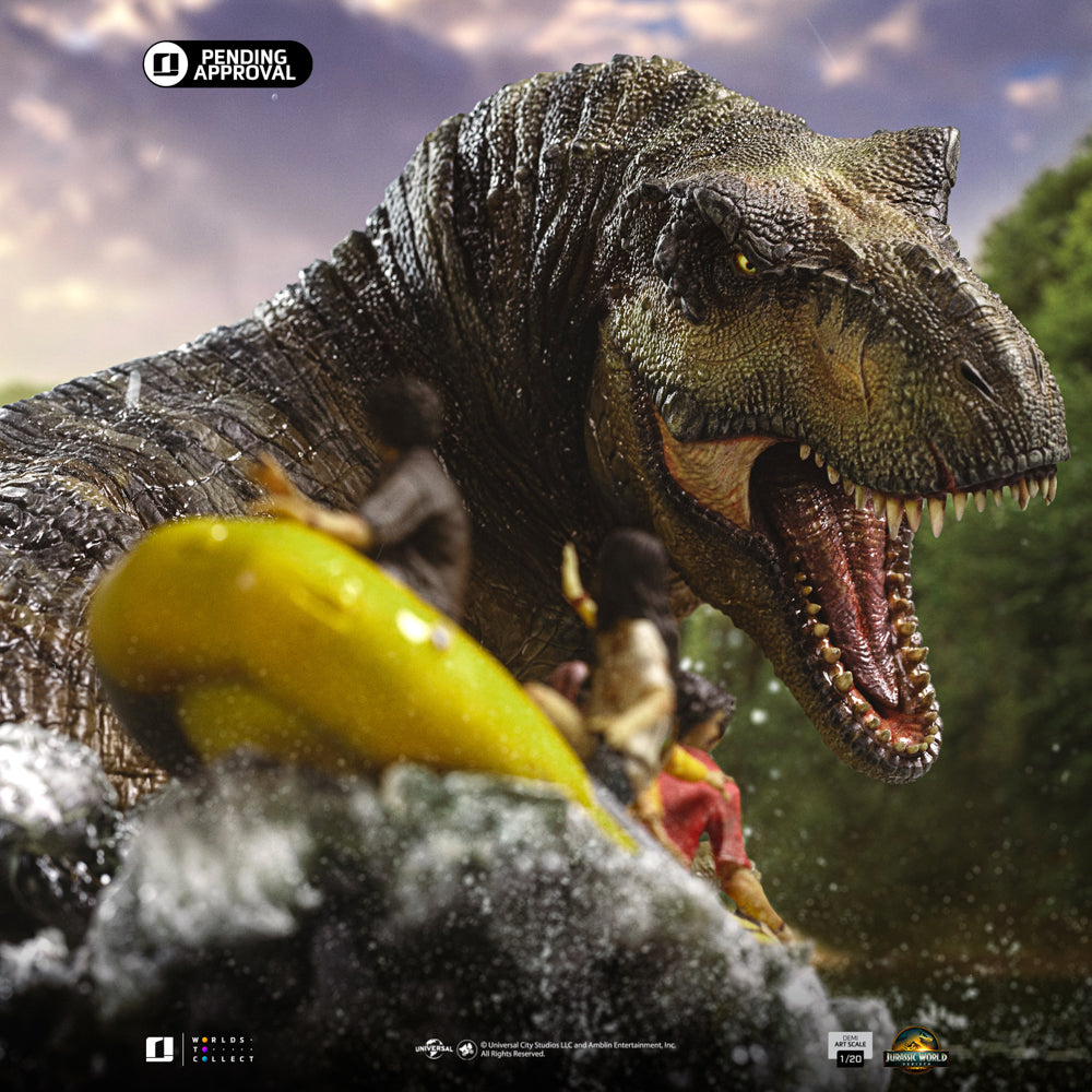 Voucher Pré Venda - Estátua  T-Rex River Scene - Jurassic World Rebirth - Demi Scale 1/20 - Iron Studios
