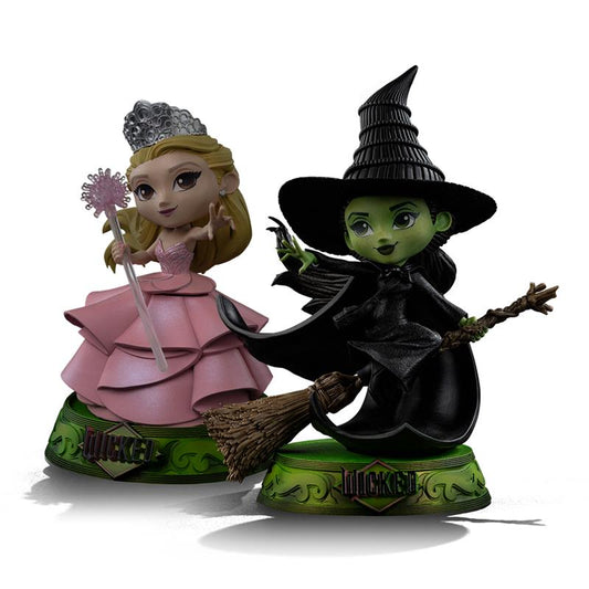 Bundle - Estátuas Elfaba e Glinda - Wicked - Minico - Iron Studios