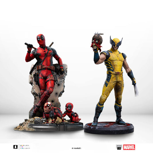 Bundle Estátuas Wolverine e Deadpool - Deadpool & Wolverine - Art Scale 1/10 - Iron Studios