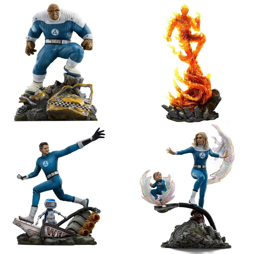 Bundle Quarteto Fantástico - Art Scale 1/10 - Iron Studios