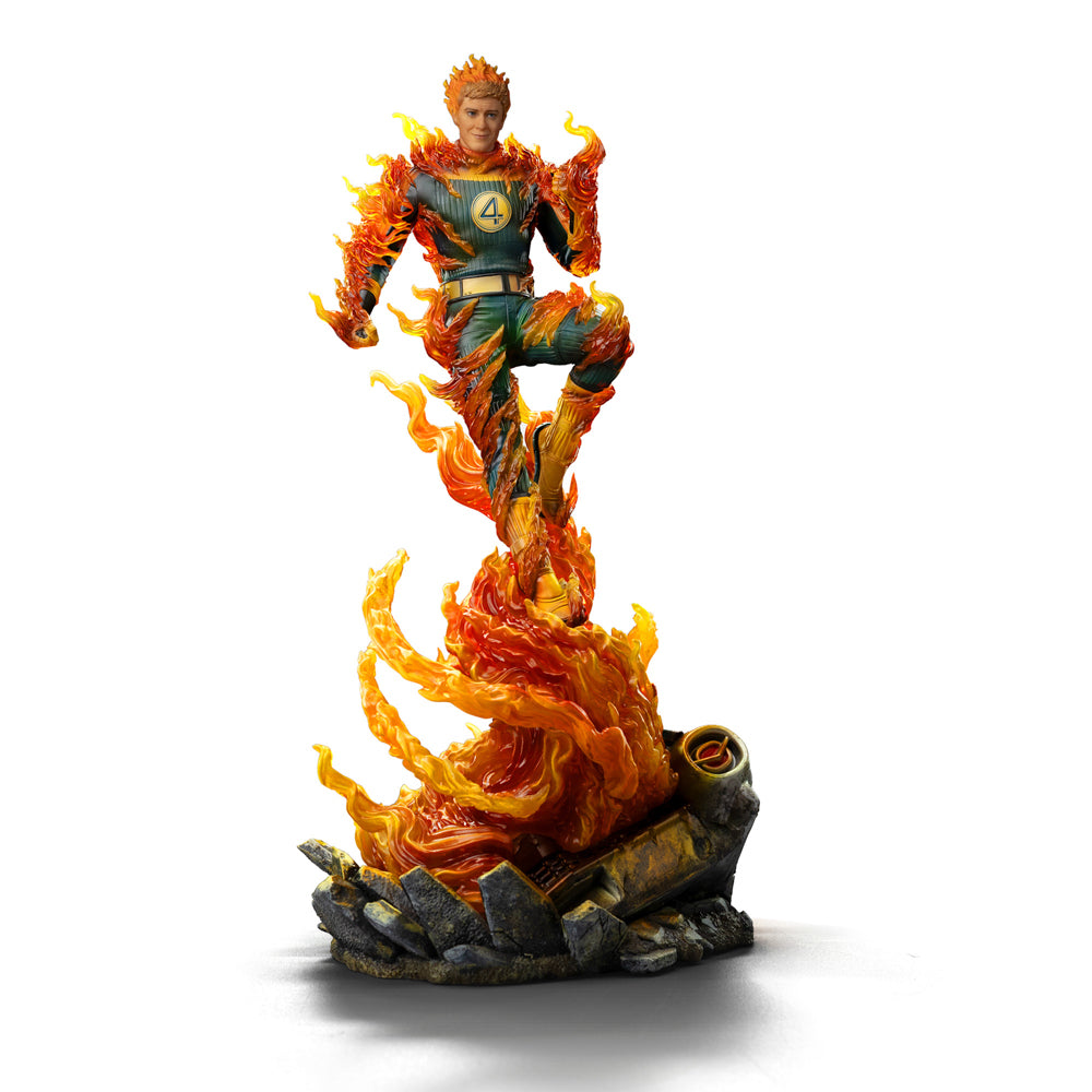 Estátua Human Torch (Blue Suit Variant) - Fantastic Four - Art Scale 1/10 - Iron Studios