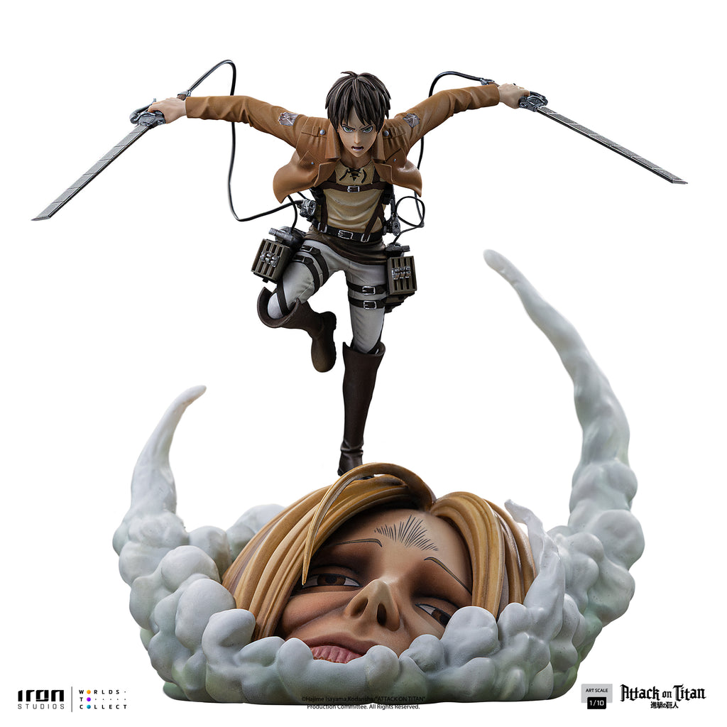 Estátua Eren Yeager - Attack on Titan - Art Scale 1/10 - Iron Studios