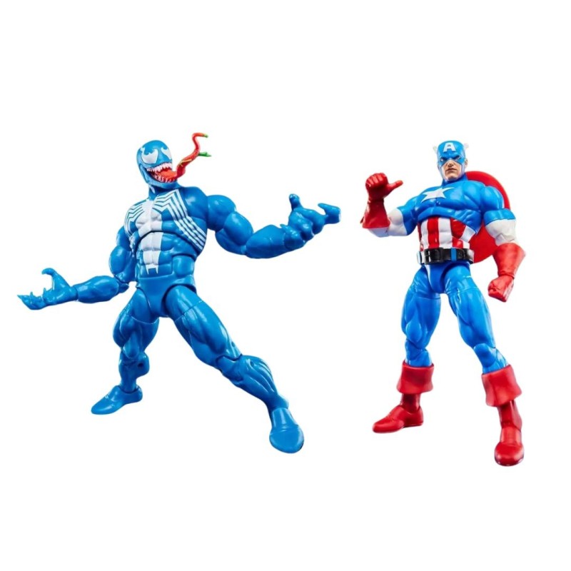 Figura Captain America Vs Venom  - Marvel - Marvel Legends Series Gamerverse - Hasbro