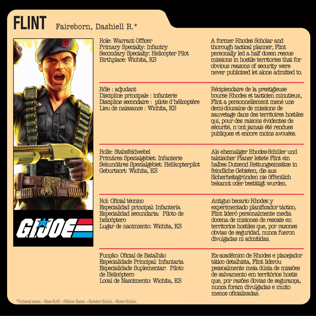 Pré-Venda - Figura Flint - G.I. Joe Classified Retro Collection - Hasbro