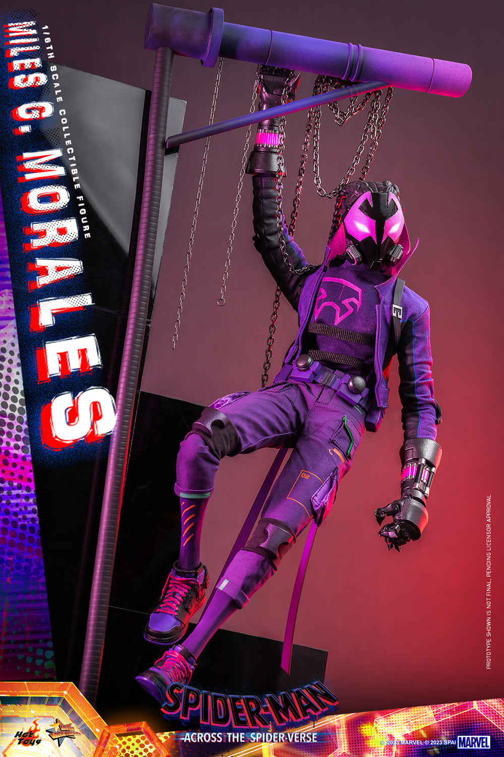 Figura Miles G. Morales – Spider-Man: Across the Spider-Verse – Sixth Scale – Hot Toys