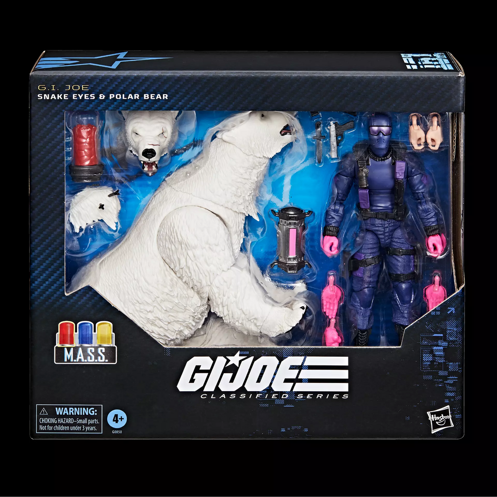 Pré-venda - Pack Snake Eyes & Urso Polar - G.I. Joe Classified - Hasbro