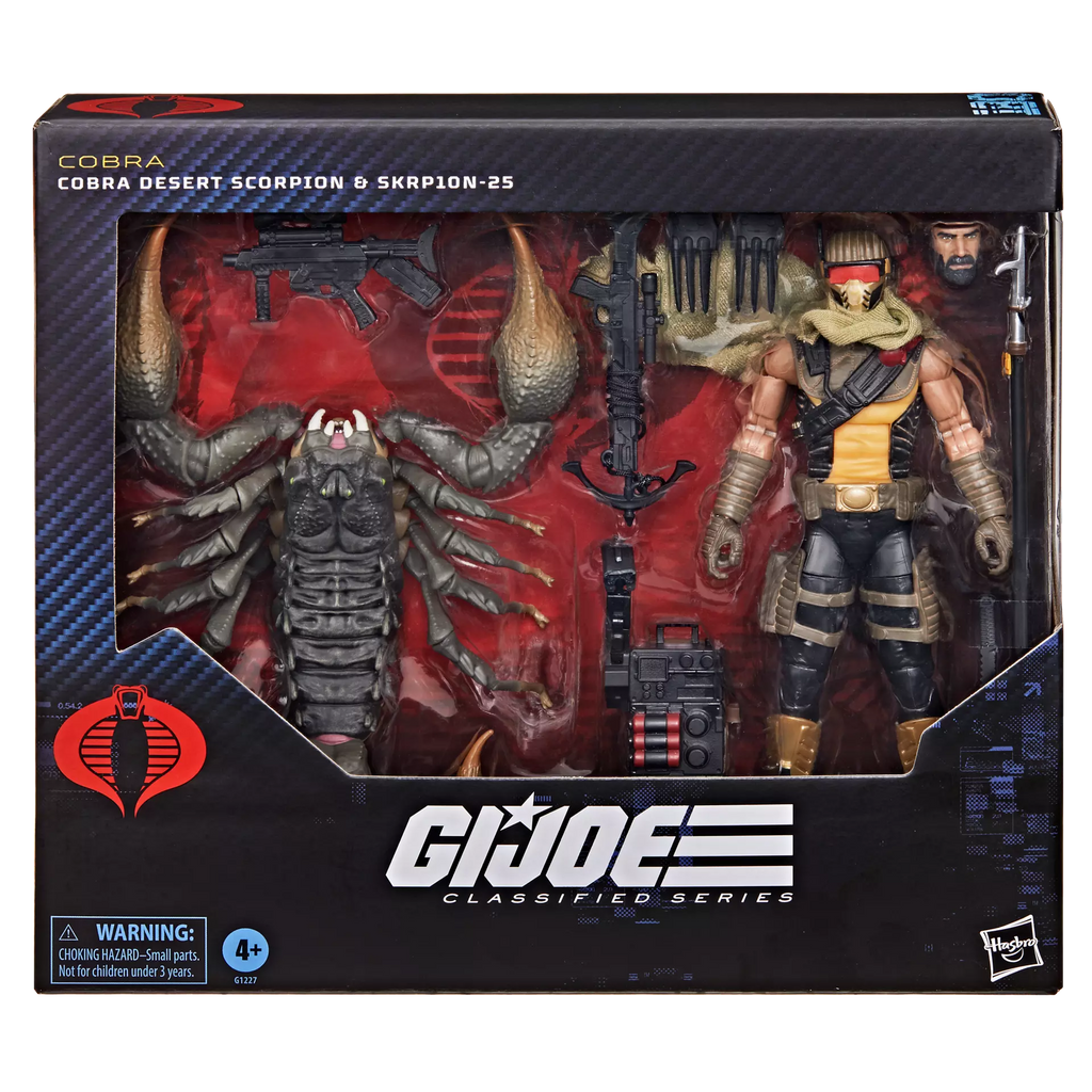 Pré-Venda - Figura Cobra Desert Scorpion & SKRP10N-25 pet - G.I. Joe Classified Deluxe - Hasbro
