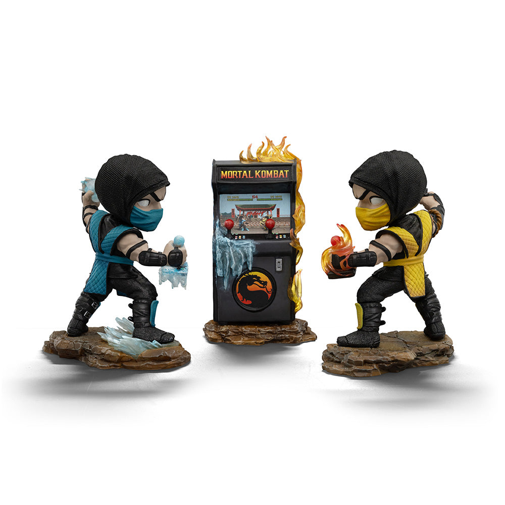 Estátuas Scorpion vs Sub-Zero Arcade Set Event Exclusive - Mortal Kombat - Minico - Iron Studios