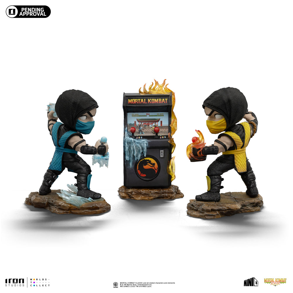 Estátuas Scorpion vs Sub-Zero Arcade Set Event Exclusive - Mortal Kombat - Minico - Iron Studios